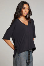 Load image into Gallery viewer, Chaser Mason Licorice V Neck