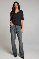 Load image into Gallery viewer, Chaser Mason Licorice V Neck