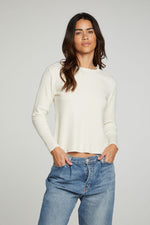 Load image into Gallery viewer, Chaser-thermal-long-sleeve-tee-cream-front-02