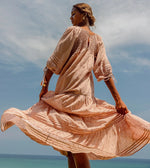 Load image into Gallery viewer, Cleobella-Petra-Kaftan-Dress-Petal-Dresses-Lifestyle-Image-02