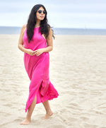 Load image into Gallery viewer, Outerknown - Ellison Slip Dress - Magenta - Main