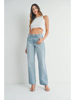 Load image into Gallery viewer, Just Black Denim Relaxed Straight Light Denim