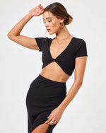Load image into Gallery viewer, L*SPACE x Hanna Montazami Isla Skirt - Black - Alt