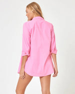 Load image into Gallery viewer, Poplin Skipper Top in Guava