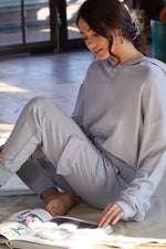 Load image into Gallery viewer, Natalie B Jewelry - Adina Hoop - Silver - Model