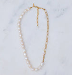 Load image into Gallery viewer, NatalieBJewelry-Hollis-Pearl-Gold-Necklace-02