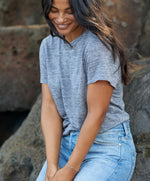 Load image into Gallery viewer, Outerknown-Offshore-Linen-Gray-Tee-04