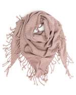 Load image into Gallery viewer, Dropped Needle Cashmere Scarf - Soft Pink
