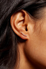 Load image into Gallery viewer, Sophie Ratner's Diamond Swell Studs 2
