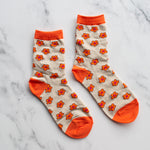 Load image into Gallery viewer, Vintage Daisy Flower Socks -beige