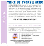 Load image into Gallery viewer, Yoga Towelettes by Herban Essentials - Details