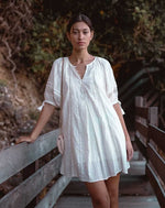 Load image into Gallery viewer, Cleobella - Alba Mini Dress - Ivory - Model