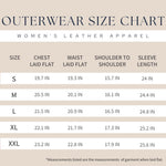 Load image into Gallery viewer, Amsterdam Heritage Cream Urban Leather Jacket SIze Chart
