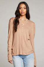 Load image into Gallery viewer, Chaser Lotus Warm Taupe Long Sleeve