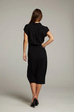 Load image into Gallery viewer, chaser atlantic true black midi dress
