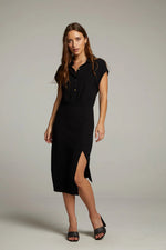 Load image into Gallery viewer, chaser atlantic true black midi dress