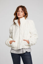 Load image into Gallery viewer, chaser-starry-white-faux-fur-jacket-03