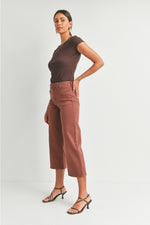 Load image into Gallery viewer, Just Black Denim Trouser in Walnut