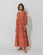 Load image into Gallery viewer, kamala-kaftan-dress-aurora-dresses-cleobella-model