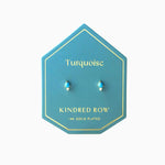 Load image into Gallery viewer, Kindred Row Turquoise Stud Earrings