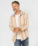 Load image into Gallery viewer, Outerknown Blanket Shirt Wheat - Model