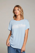 Load image into Gallery viewer, Chaser Bonjour Baby Blue Tee

