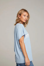Load image into Gallery viewer, Chaser Bonjour Baby Blue Tee
