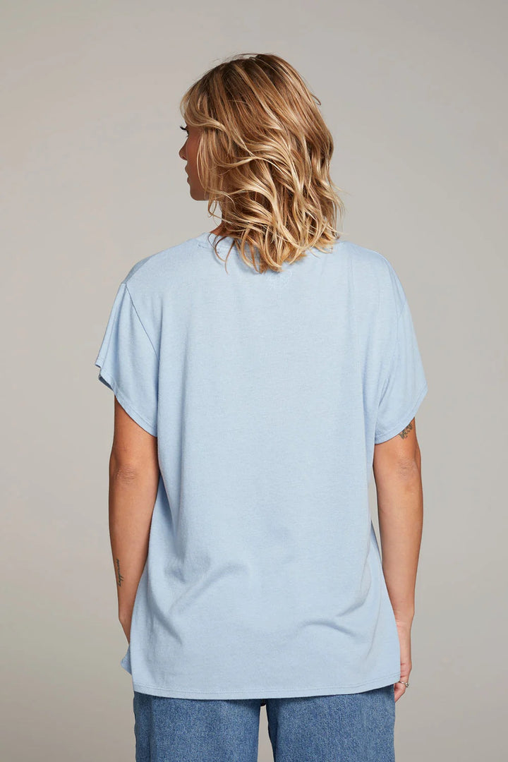 Chaser Bonjour Baby Blue Tee