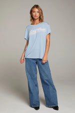 Load image into Gallery viewer, Chaser Bonjour Baby Blue Tee
