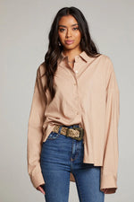 Load image into Gallery viewer, Chaser Clothing Ezra Warm Taupe Button Up
