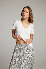 Load image into Gallery viewer, Chaser Gator White Linen Tee
