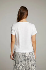 Load image into Gallery viewer, Chaser Gator White Linen Tee
