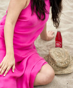 Load image into Gallery viewer, Outerknown - Ellison Slip Dress - Magenta - Close
