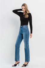 Load image into Gallery viewer, Flying Monkey High Rise Straight Leg Denim
