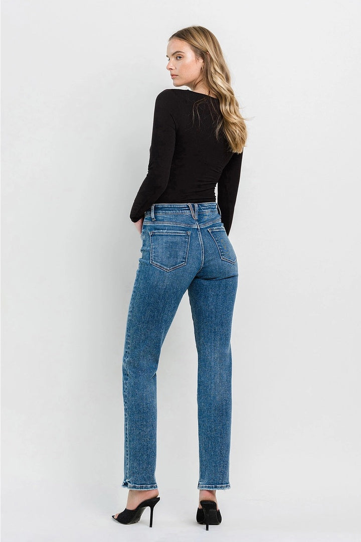 Flying Monkey High Rise Straight Leg Denim