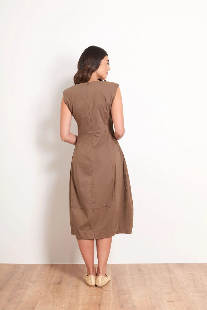 Foil Believe The Hype Trapeze Bayleaf Dress