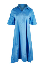 Load image into Gallery viewer, Foil Full Swing Trapeze Azure Dress
