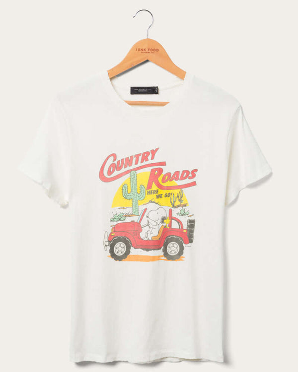 Snoopy Country Roads Vintage Tee - Front
