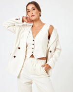 Load image into Gallery viewer, LSpace-Rhodes-Blazer-Cream-Lifestyle
