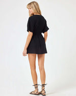 Load image into Gallery viewer, LSpace Black Ocean Eyes Tunic - Back
