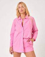 Load image into Gallery viewer, LSpace Poplin Skipper Top Guava - Front
