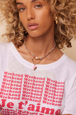 Load image into Gallery viewer, Natalie B Jewelry - Adina Hoop - Gold - Model
