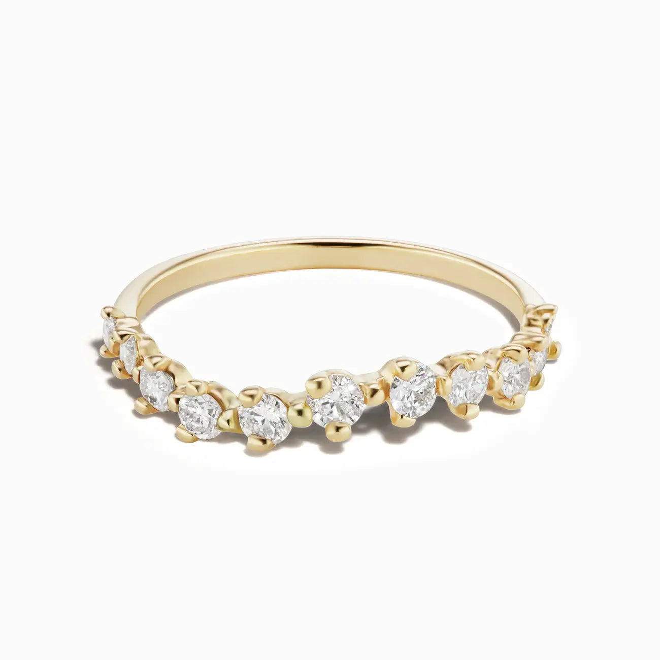 Sophie Ratner Half Band Diamond Swell Ring