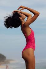 Load image into Gallery viewer, Sands Maillot -pink print

