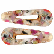 ZAD Pressed Resin Oversize Barrettes - Mulit-Color