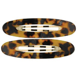 Load image into Gallery viewer, Wide Oval Retro Acrylic Hair Clip in Tortoise Shell
