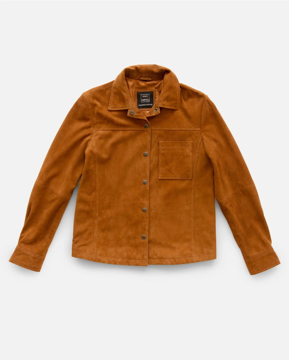 Amersterdam Heritage Brown Suede Jacket