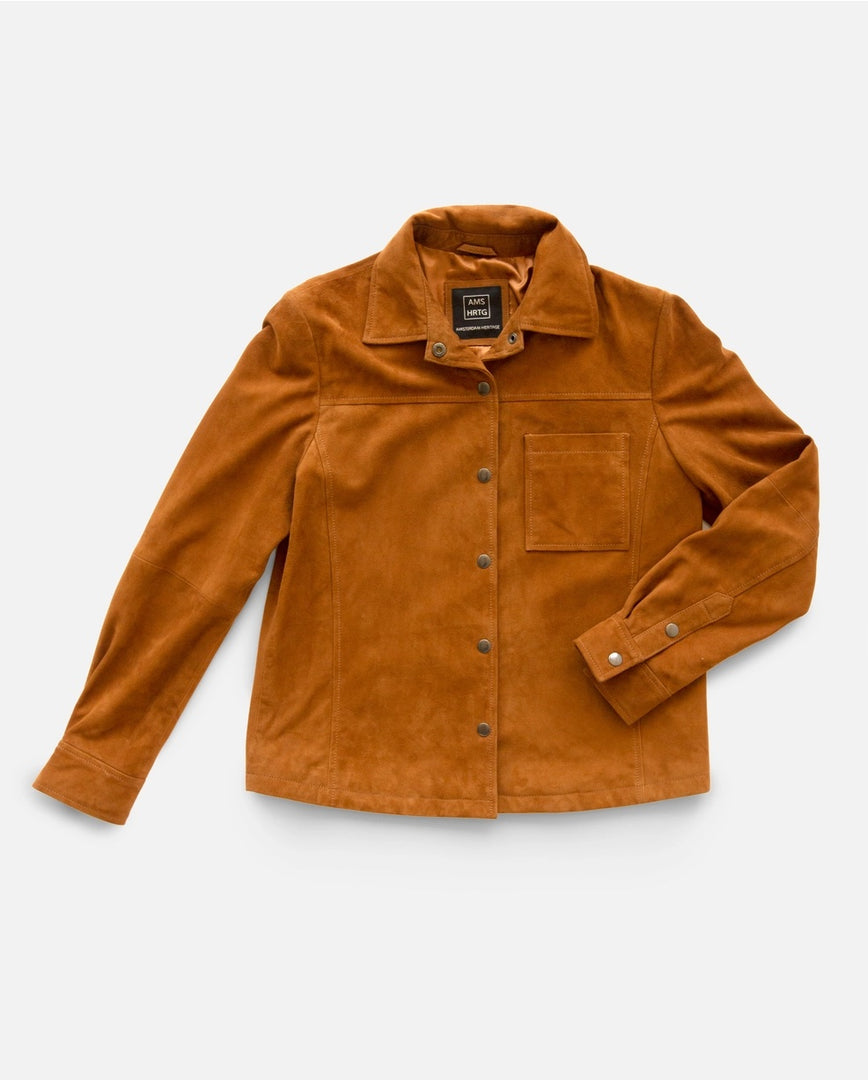 Amersterdam Heritage Brown Suede Jacket