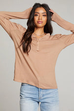 Load image into Gallery viewer, Chaser Lotus Warm Taupe Long Sleeve

