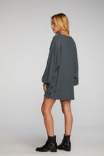 Load image into Gallery viewer, chaser-coda-tunic-charcoal-side-boots
